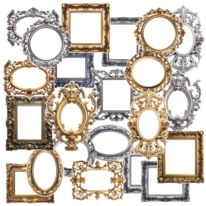 CrafTangles Precut Journal Stickers - Frames 1 (Pack of 22 stickers)