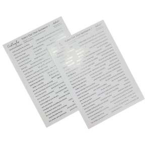 CrafTangles Precut Gold and Silver Journal Stickers - Foiled ChitChat Sentiments 1