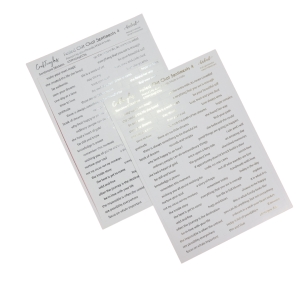 CrafTangles Precut Gold and Silver Journal Stickers - Foiled ChitChat Sentiments 4