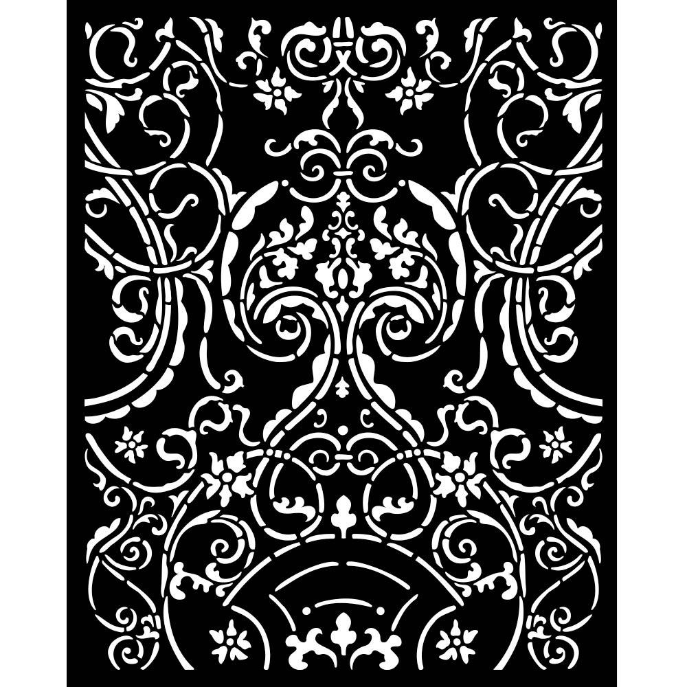 Stamperia Stencil 20 by 25 cm - Sir Vagabond In Fantasy World Metal Deco