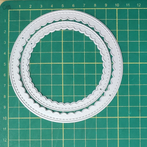 Steel Dies - Scalloped Stitched Frames - Circles (Set of 2 dies)