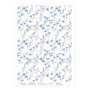 CrafTangles Decoupage Napkin / Tissue / Collage Paper - Floral Pattern 3