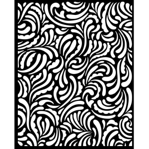 Stamperia Stencil 20 by 25 cm -Songs Of The Sea Texture