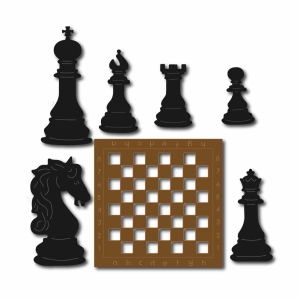 Steel Dies - Chess (Set of 7 dies)