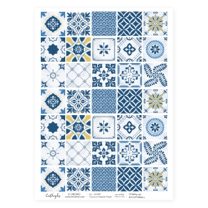 CrafTangles Decoupage Napkin / Tissue / Collage Paper - Pottery Patterns 3