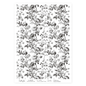 CrafTangles Decoupage Napkin / Tissue / Collage Paper - Floral Pattern 6